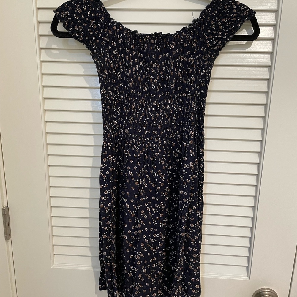 Brandy Melville Navy Floral Dress - Picture 2 of 5